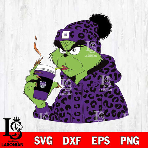 Sacramento Kings Boujee Grinch 8 Svg Eps Dxf Png File, Digital Download, Instant Download