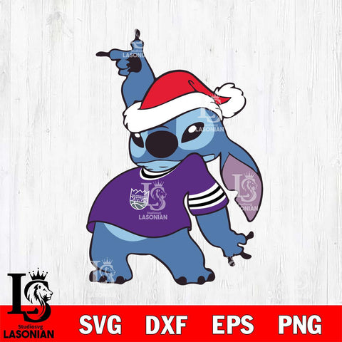 Sacramento Kings Disney Lilo & Stitch Christmas Svg Dxf Eps Png file, Digital download,Clipart, Cut Files Cricut , Silhouette