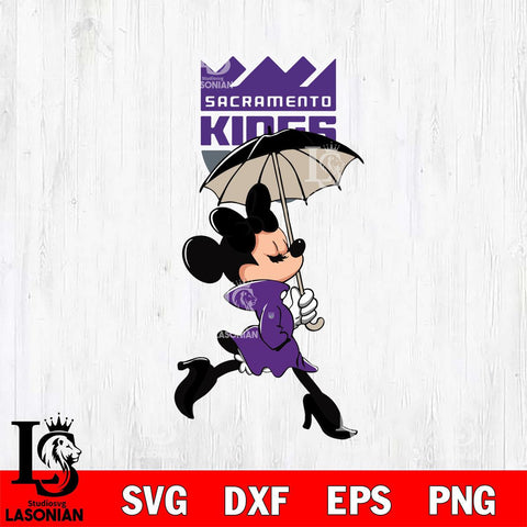 Sacramento Kings Fancy Minnie Svg Eps Dxf Png File, Digital Download, Instant Download