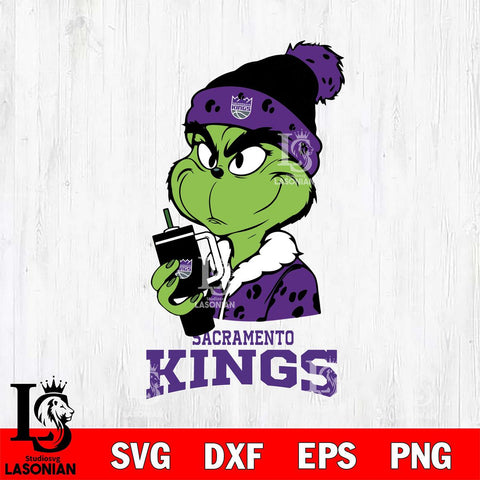 Sacramento Kings Grinch Bougie Leopard Svg Eps Dxf Png File, Digital Download, Instant Download