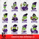 Sacramento Kings Grinch NBA Bundle 12 SVG Eps Dxf Png File, Digital Download, Instant Download