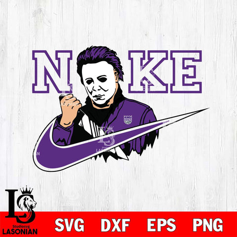 Sacramento Kings Michael Myers Nike Svg Eps Dxf Png File, Digital Download, Instant Download