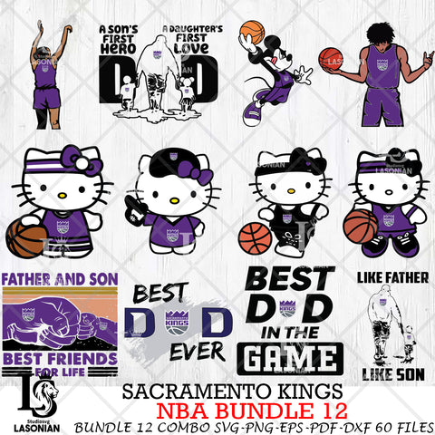 Sacramento Kings NBA Bundle 12 Svg Eps Dxf Png File, Digital Download, Instant Download