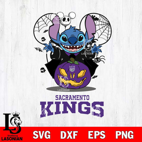 Sacramento Kings Stitch Horror Halloween Svg Eps Dxf Png File, Digital Download, Instant Download