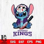 Sacramento Kings Stitch Jason Voorhees Svg Eps Dxf Png File, NBA svg, Digital Download, Instant Download