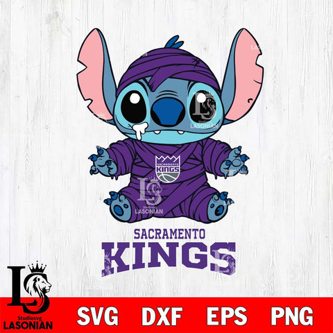 Sacramento Kings Stitch Mummy Svg Eps Dxf Png File, NBA svg, Digital Download, Instant Download