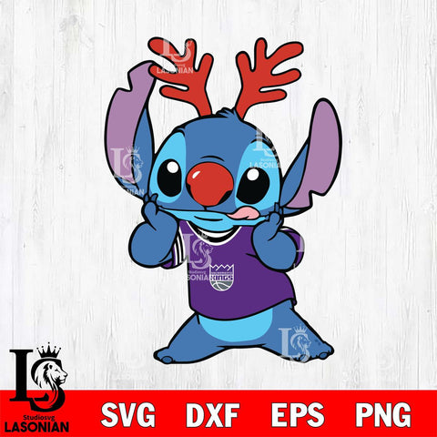 Sacramento Kings Stitch Reindeer Svg Dxf Eps Png file, Digital download,Clipart, Cut Files Cricut , Silhouette