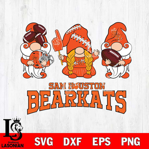 Sam Houston Bearkats 3 Gnomes Football Svg Eps Dxf Png File, Digital Download, Instant Download