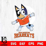 Sam Houston Bearkats Bandit Heeler Rugby Svg Eps Dxf Png File, Digital Download ,Instant Download, Cricut File