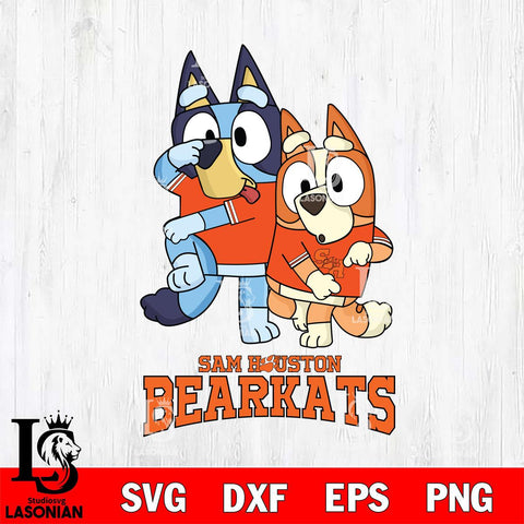 Sam Houston Bearkats Bluey Chilli Dance Mode Svg Eps Dxf Png File, Digital Download, Instant Download