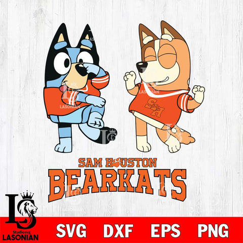 Sam Houston Bearkats Bluey Chilli Sport Svg Eps Dxf Png File, Digital Download, Instant Download