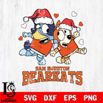 Sam Houston Bearkats Bluey Christmas NFL Svg Eps Dxf Png File, Digital Download