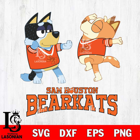 Sam Houston Bearkats Bluey Dance Svg Eps Dxf Png File, Digital Download, Instant Download