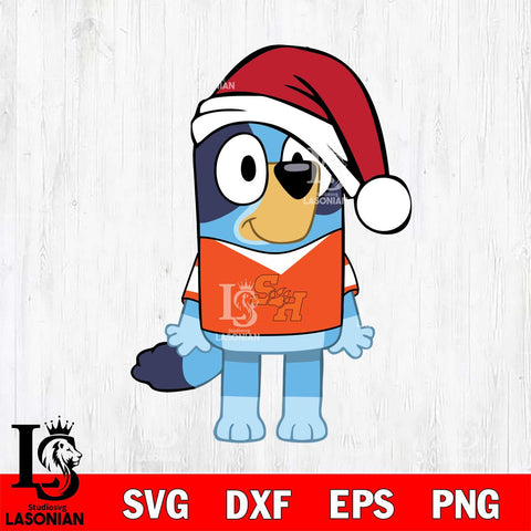 Sam Houston Bearkats Bluey Dog Christmas Svg Eps Dxf Png File, Digital Download, Instant Download