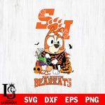 Sam Houston Bearkats Bluey Halloween NCAA Svg Eps Dxf Png File, Digital Download, Instant Download