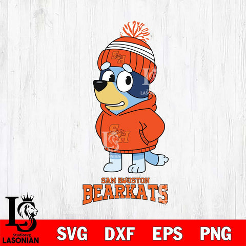 Sam Houston Bearkats Bluey Hoodie rugby Svg Eps Dxf Png File, Digital Download ,Instant Download, Cricut File