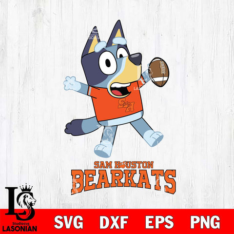 Sam Houston Bearkats Bluey Sport Football Svg Eps Dxf Png File,NCAA Svg Files,Bluey svg ,Digital Download ,Instant Download, Cricut File