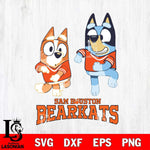 Sam Houston Bearkats Bluey with Chilli Dance Svg Eps Dxf Png File, Digital Download, Instant Download