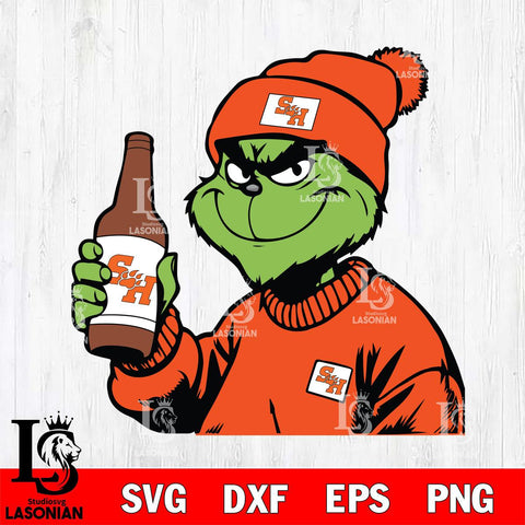 Sam Houston Bearkats Boujee Grinch 5 Svg Eps Dxf Png File, Digital Download, Instant Download