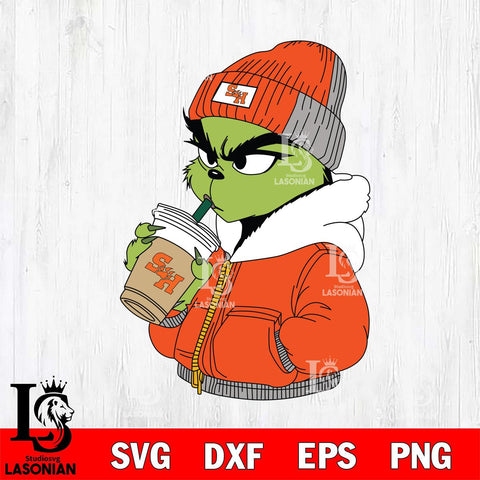 Sam Houston Bearkats Boujee Grinch 6 Svg Eps Dxf Png File, Digital Download, Instant Download