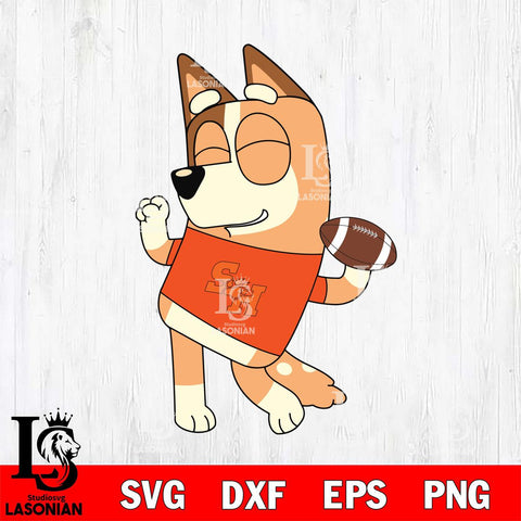 Sam Houston Bearkats Chilli bluey Svg Eps Dxf Png File, Digital Download, Instant Download