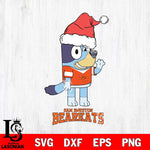 Sam Houston Bearkats Christmas Bluey Say Hi Cut Files,Bluey Cricut,Christmas Svg , Bluey svg , Digital Download, dxf eps png pdf file