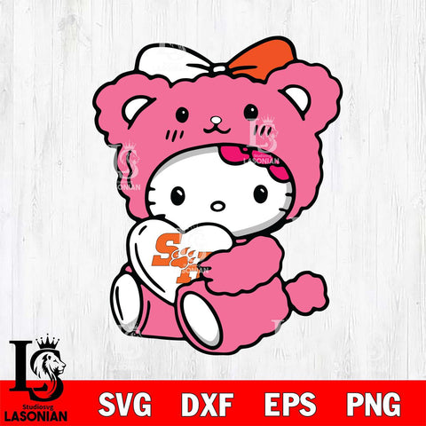 Sam Houston Bearkats Cute Hello Kitty 3 Svg Eps Dxf Png File, Digital Download, Instant Download