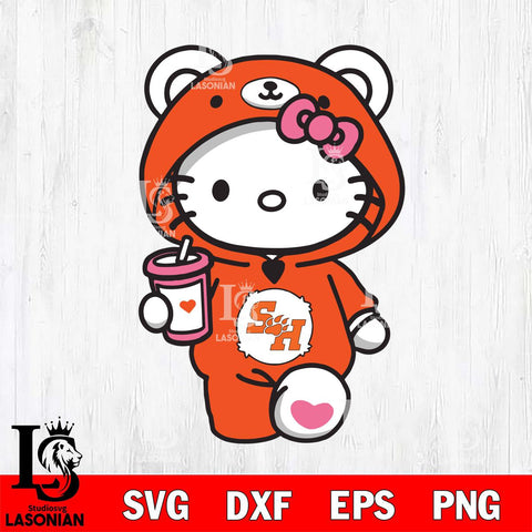 Sam Houston Bearkats Cute Hello Kitty Svg Eps Dxf Png File, Digital Download, Instant Download