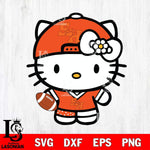 Sam Houston Bearkats Cute Hello Kitty Football 10 Svg Eps Dxf Png File, NCAA svg, Digital Download, Instant Download