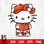 Sam Houston Bearkats Cute Hello Kitty Football 2 Svg Eps Dxf Png File, NCAA svg, Digital Download, Instant Download