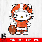 Sam Houston Bearkats Cute Hello Kitty Football 3 Svg Eps Dxf Png File, NCAA svg, Digital Download, Instant Download