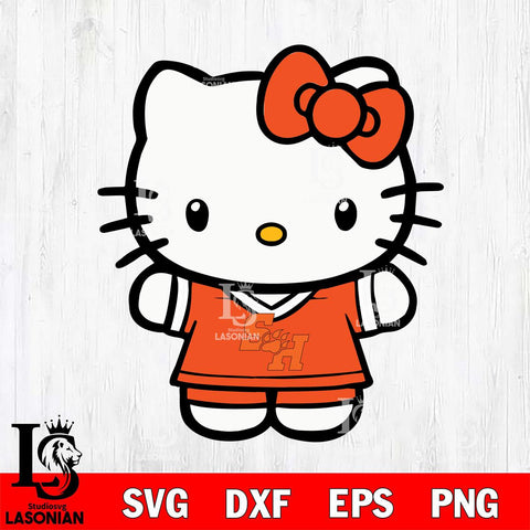 Sam Houston Bearkats Cute Hello Kitty Football 6 Svg Eps Dxf Png File, NCAA svg, Digital Download, Instant Download