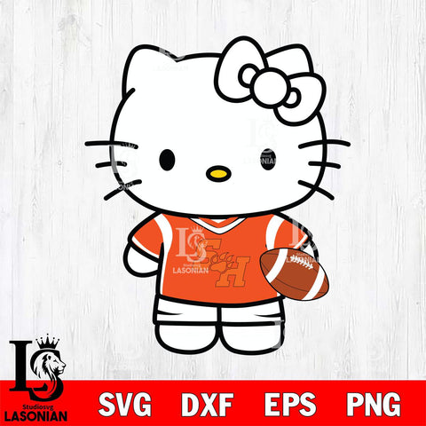 Sam Houston Bearkats Cute Hello Kitty Football 8 Svg Eps Dxf Png File, NCAA svg, Digital Download, Instant Download