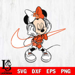 Sam Houston Bearkats Cute Minnie Mouse Dancing Svg Eps Dxf Png File, NCAA svg, Digital Download, Instant Download