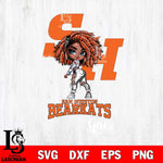 Sam Houston Bearkats Fan Girl Svg Eps Dxf Png File, Digital Download, Instant Download