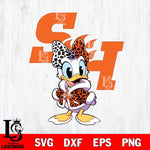 Sam Houston Bearkats Fancy Daisy Duck Disney Svg Eps Dxf Png File, Digital Download, Instant Download