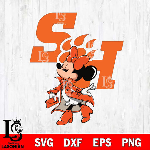 Sam Houston Bearkats Glamorous Minnie Svg Eps Dxf Png File, Digital Download, Instant Download