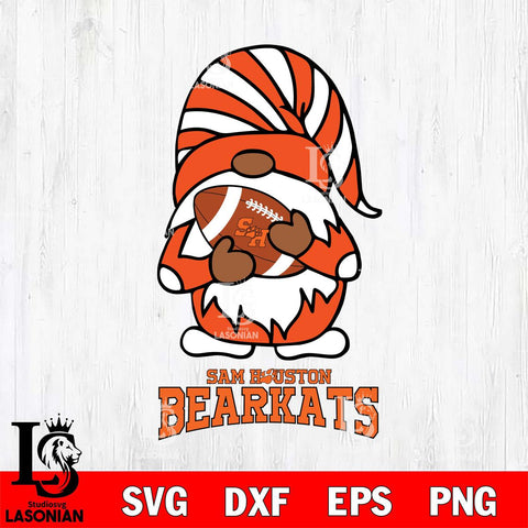 Sam Houston Bearkats Gnomes Football Svg Eps Dxf Png File, Digital Download, Instant Download