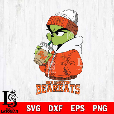 Sam Houston Bearkats Grinch Bougie Sport Svg Eps Dxf Png File, Digital Download, Instant Download