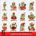 Sam Houston Bearkats Grinch NCAA Bundle 12 SVG Eps Dxf Png File, Digital Download, Instant Download