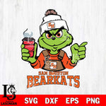 Sam Houston Bearkats Grinch with coffee Svg Eps Dxf Png File, Digital Download, Instant Download