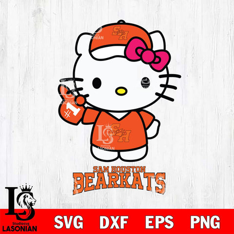 Sam Houston Bearkats Hello Kitty Best Fan Svg Eps Dxf Png File, Digital Download, Instant Download