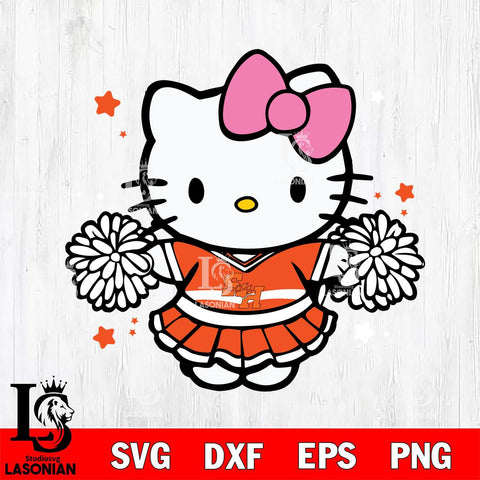 Sam Houston Bearkats Hello Kitty Cheerleader 10 Svg Eps Dxf Png File, Digital Download, Instant Download