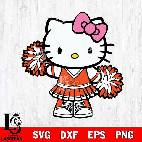 Sam Houston Bearkats Hello Kitty Cheerleader 11 Svg Eps Dxf Png File, Digital Download, Instant Download