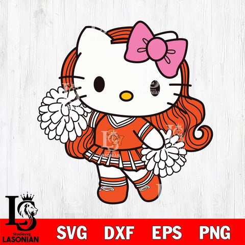 Sam Houston Bearkats Hello Kitty Cheerleader 7 Svg Eps Dxf Png File, Digital Download, Instant Download