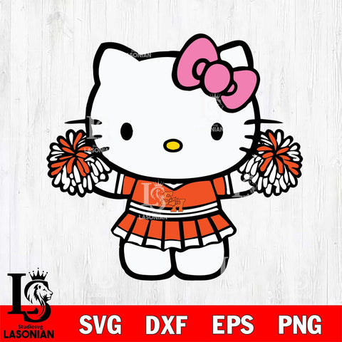 Sam Houston Bearkats Hello Kitty Cheerleader 9 Svg Eps Dxf Png File, Digital Download, Instant Download