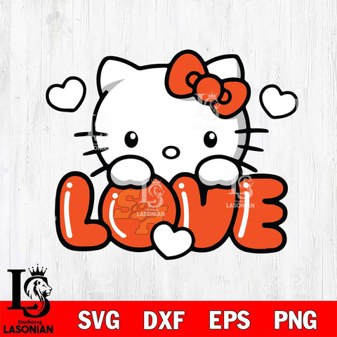 Sam Houston Bearkats Hello Kitty Love Svg Eps Dxf Png File, Digital Download, Instant Download