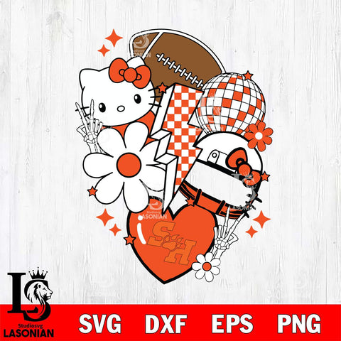 Sam Houston Bearkats Hello Kitty NCAA 2 Svg Eps Dxf Png File, Digital Download, Instant Download