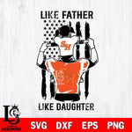 Sam Houston Bearkats Like Father Like Daughter Svg Eps Dxf Png File, Digital Download, Instant Download