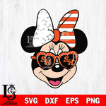 Sam Houston Bearkats Minnie Mouse Love Svg Eps Dxf Png File, NCAA svg, Digital Download, Instant Download